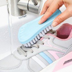 Multifunctional Cute Foot Shape Shoe Brush Laundry Brush One Piece