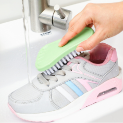 Multifunctional Cute Foot Shape Shoe Brush Laundry Brush One Piece