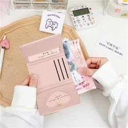 New Cartoon Printed Mini Card Wallet Holder For Women