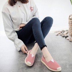 Womens Canvas Shoes Slip on Ballet Flats Classic Casual Sneaker Comfort Daily Walking Loafers