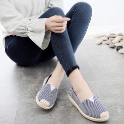 Womens Canvas Shoes Slip on Ballet Flats Classic Casual Sneaker Comfort Daily Walking Loafers