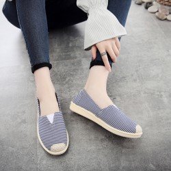 Womens Canvas Shoes Slip on Ballet Flats Classic Casual Sneaker Comfort Daily Walking Loafers