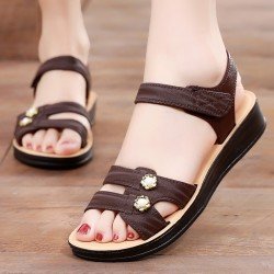 Soft Bottom Non Slip Sandals For Women Brown