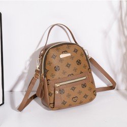 Classic Geometric Pattern Faux Leather Fashion Mini Backpack